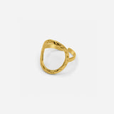 Aurelia | Adjustable Oval Gold Ring