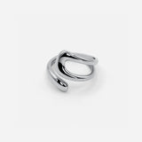 Vega™ | Adjustable Sculptural Silver Ring