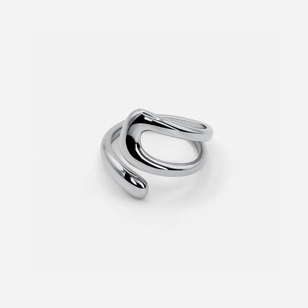 Vega™ | Adjustable Sculptural Silver Ring