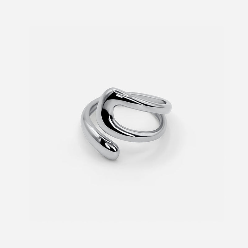 Vega™ | Adjustable Sculptural Silver Ring