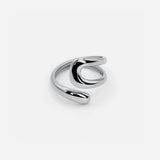 Vega™ | Adjustable Sculptural Silver Ring