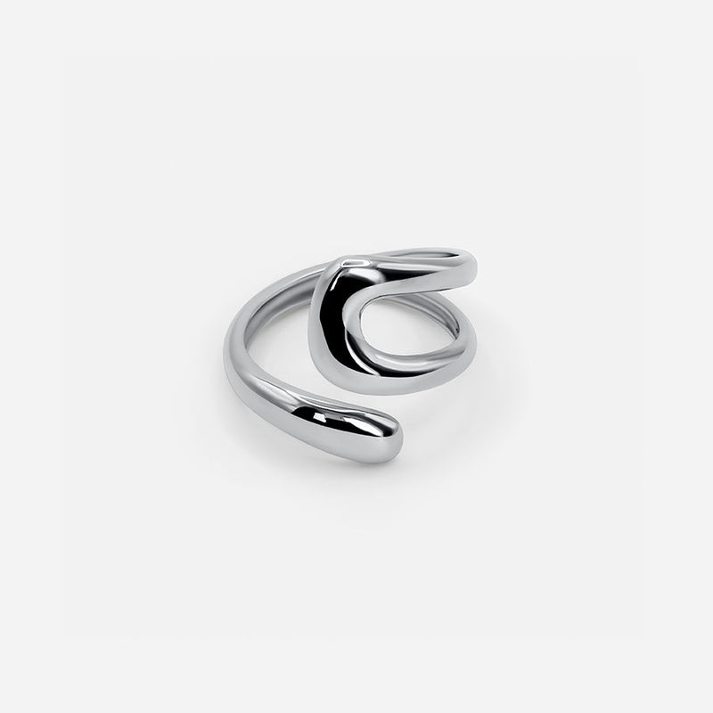 Vega™ | Adjustable Sculptural Silver Ring