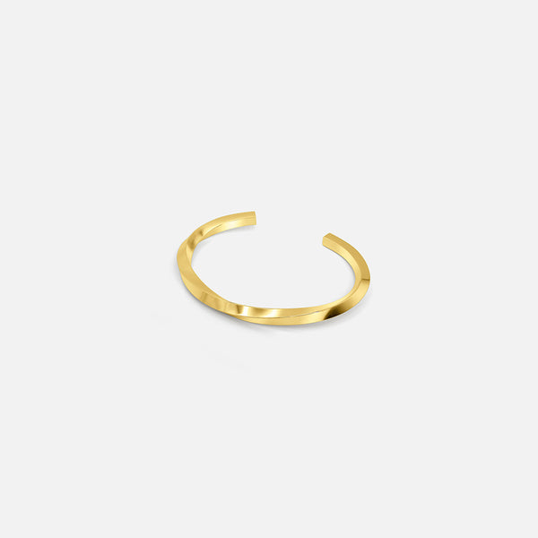 WAVE CUFF BANGLE GOLD