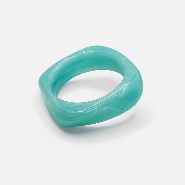 Velora™ | Sculpted Acrylic Bangle – Blu