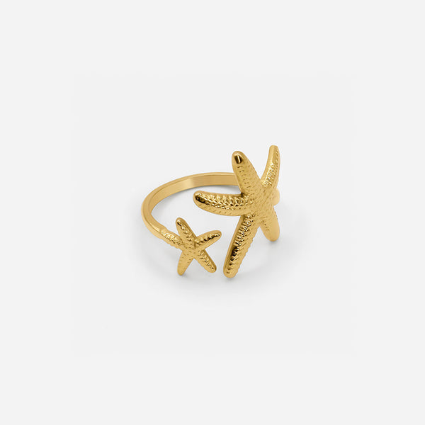 Starla | Adjustable Starfish Open Gold Ring
