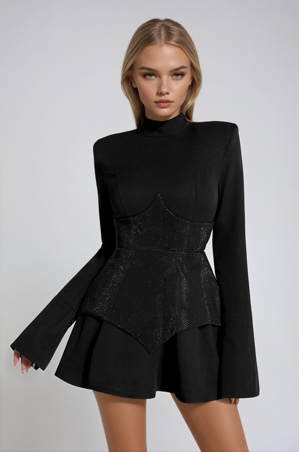 Zarae™ | Sequin Patchwork Mini Dress