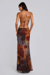 Seraphina™ | Cut-Out Print Dress