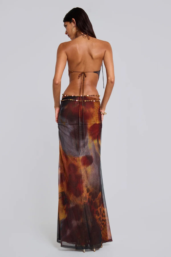Seraphina™ | Cut-Out Print Dress