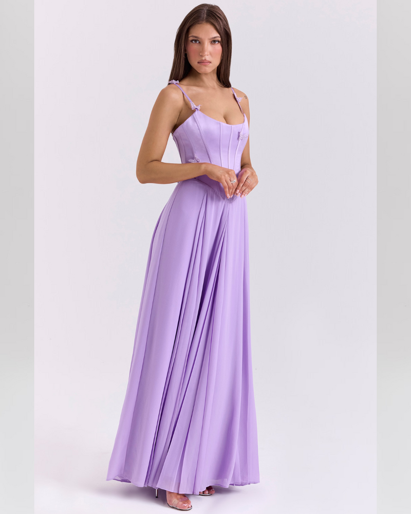 Seraphina™ | Orchid Corset Maxi Dress