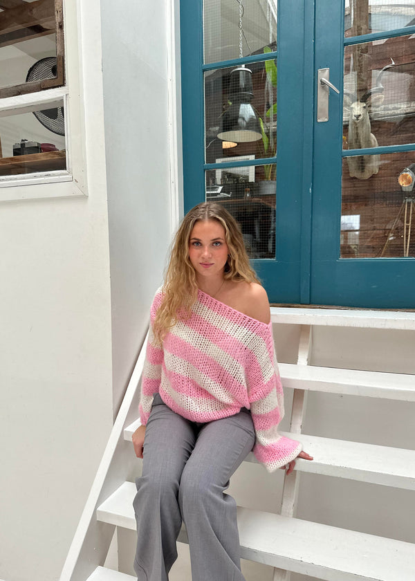 Isla™ | Classic Knit Sweater - Pink