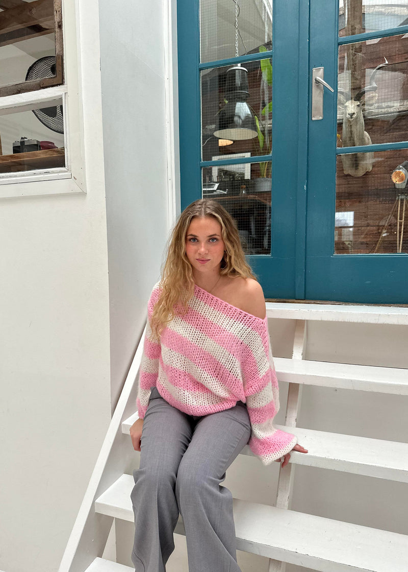 Isla™ | Classic Knit Sweater - Pink