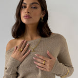 Solara | Curve Gold Ring