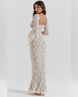 Selene™ | Elegant Black Lace Maxi Dress