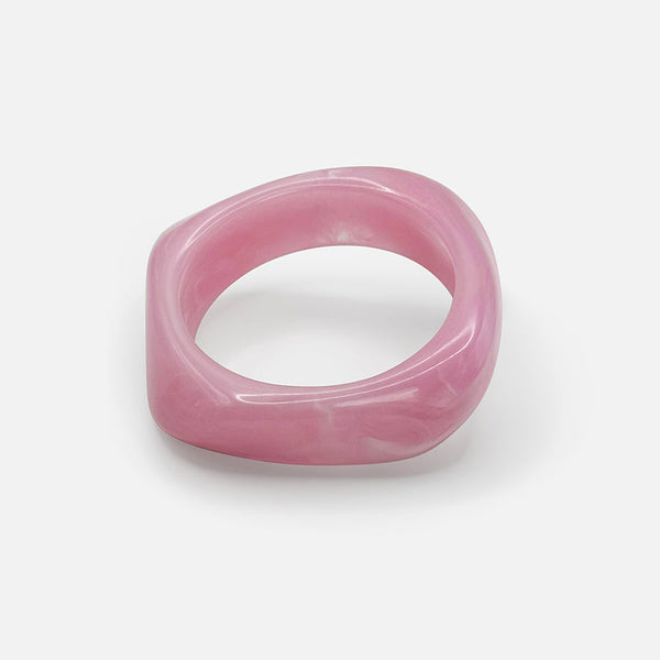 Rosella™ | Sculpted Acrylic Bangle – Rosa