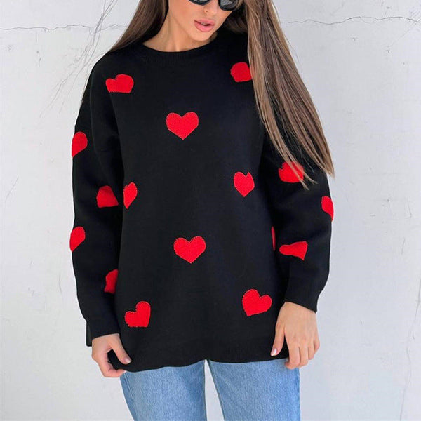 Amora™ | Heart Knit Sweater