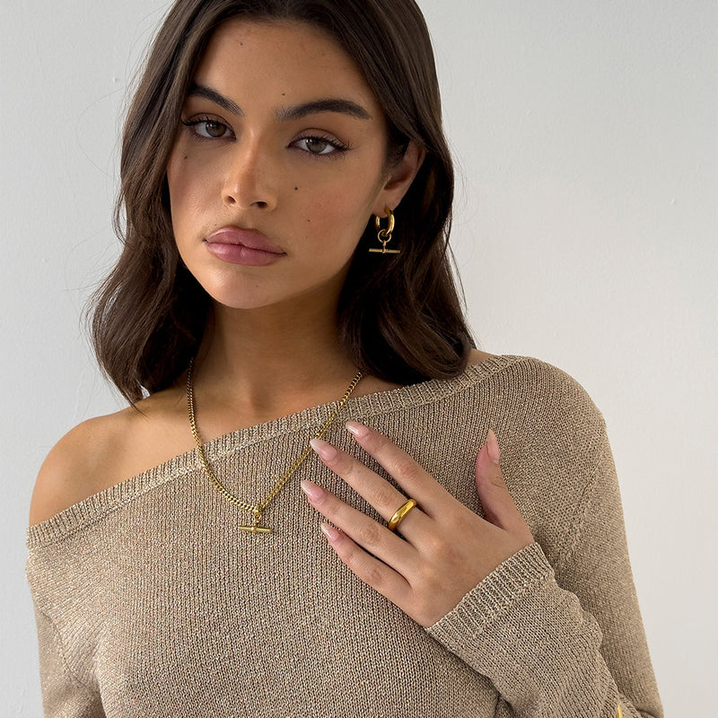 Solara | Curve Gold Ring