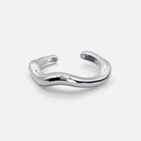 Opulence | Sculpted Silver Open Bracelet