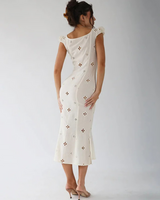 Elara™ | Jacquard Maxi Dress