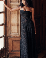Isla™ | Pistachio Lace-Back Maxi Dress