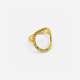 Aurelia | Adjustable Oval Gold Ring