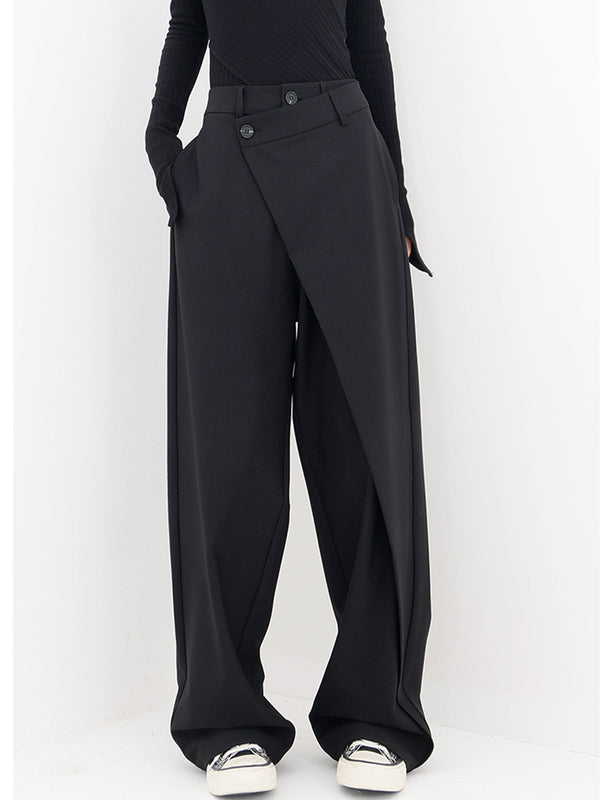 Elara™ | Button Wide-Leg Pants