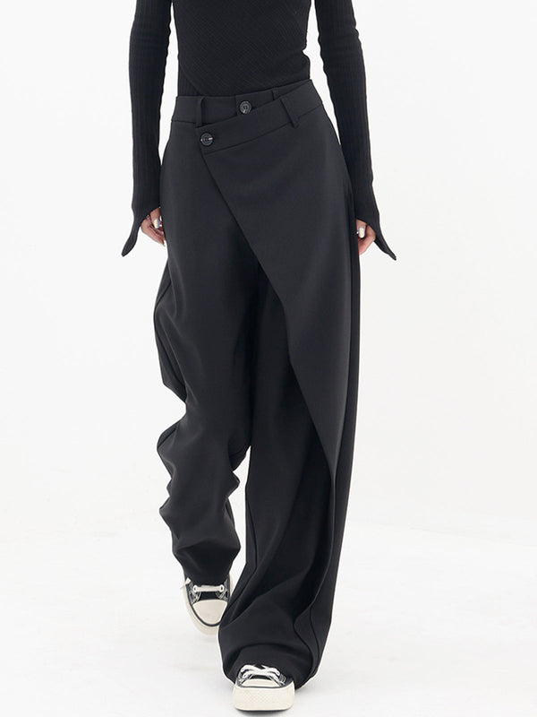 Elara™ | Button Wide-Leg Pants