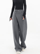 Elara™ | Button Wide-Leg Pants