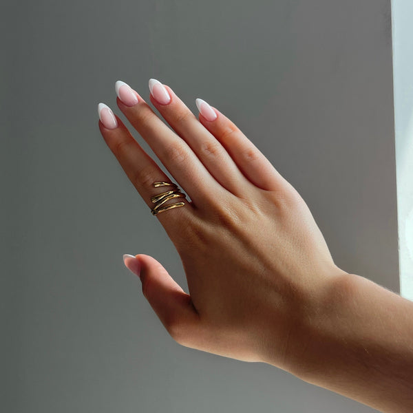Isla™ | Adjustable Opening Gold Ring