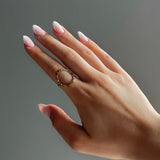 Aurelia | Adjustable Oval Gold Ring