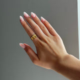 Elara™ | Adjustable Stacking Gold Ring