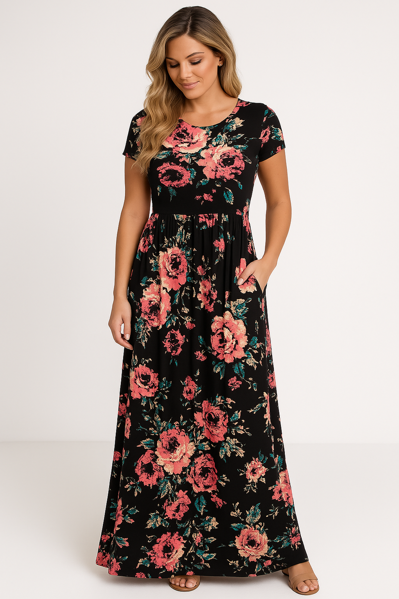 Ariana™ – Timeless Floral Maxi Dress
