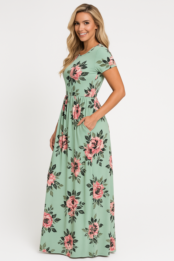 Ariana™ – Timeless Floral Maxi Dress