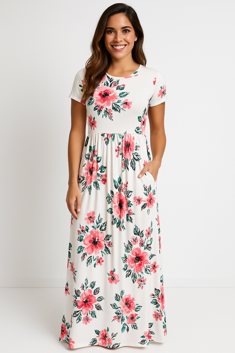 Ariana™ – Timeless Floral Maxi Dress