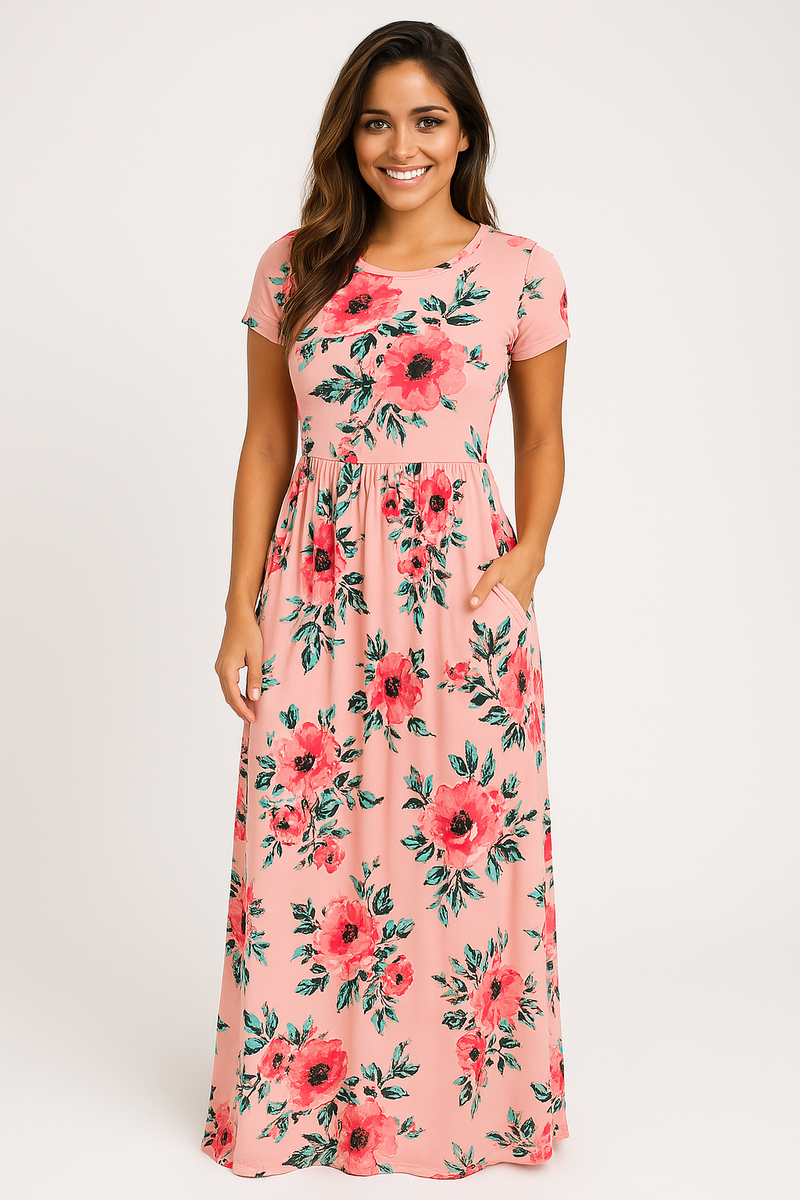 Ariana™ – Timeless Floral Maxi Dress