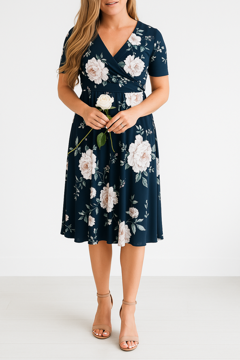 Celeste™ – Timeless Floral Midi Dress