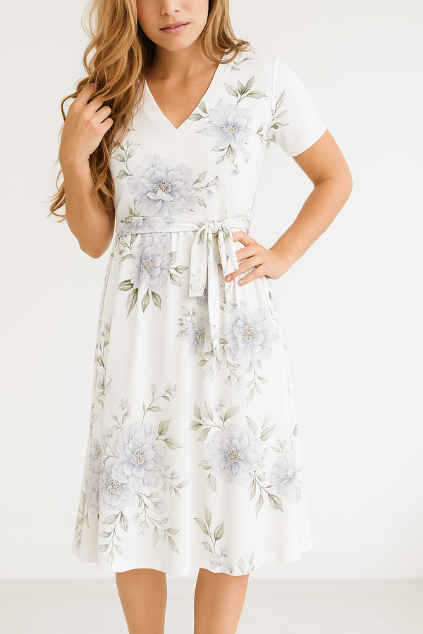 Celeste™ – Timeless Floral Midi Dress