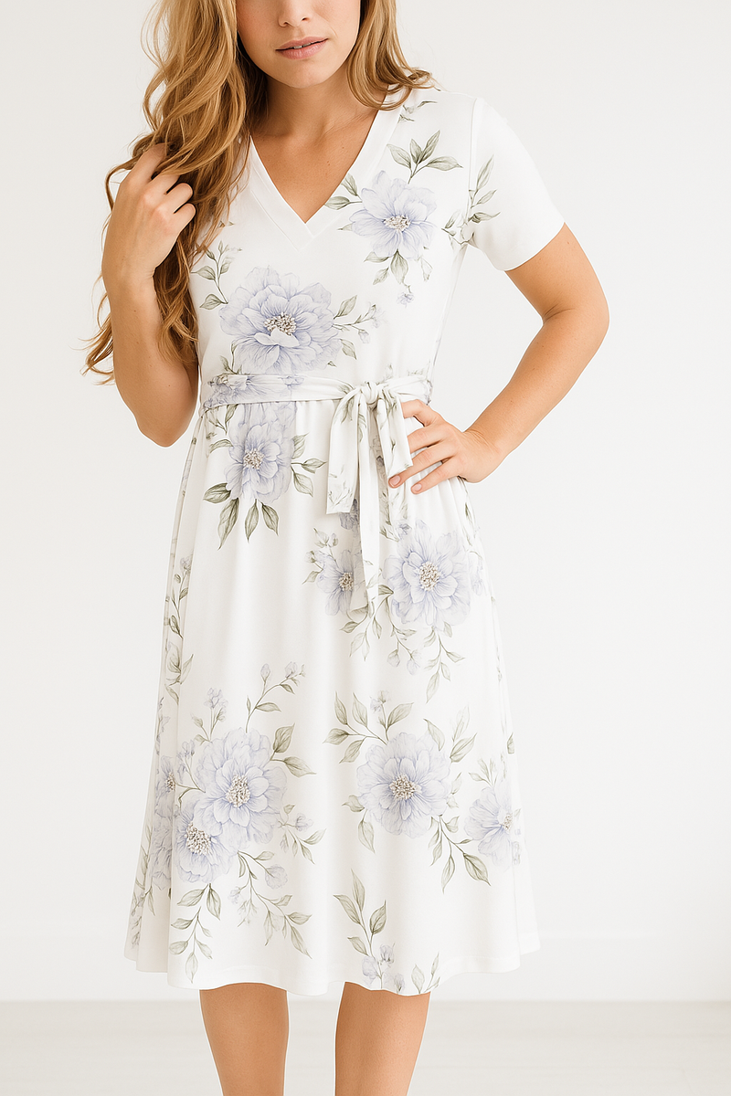 Celeste™ – Timeless Floral Midi Dress