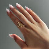 Isla™ | Adjustable Opening Gold Ring