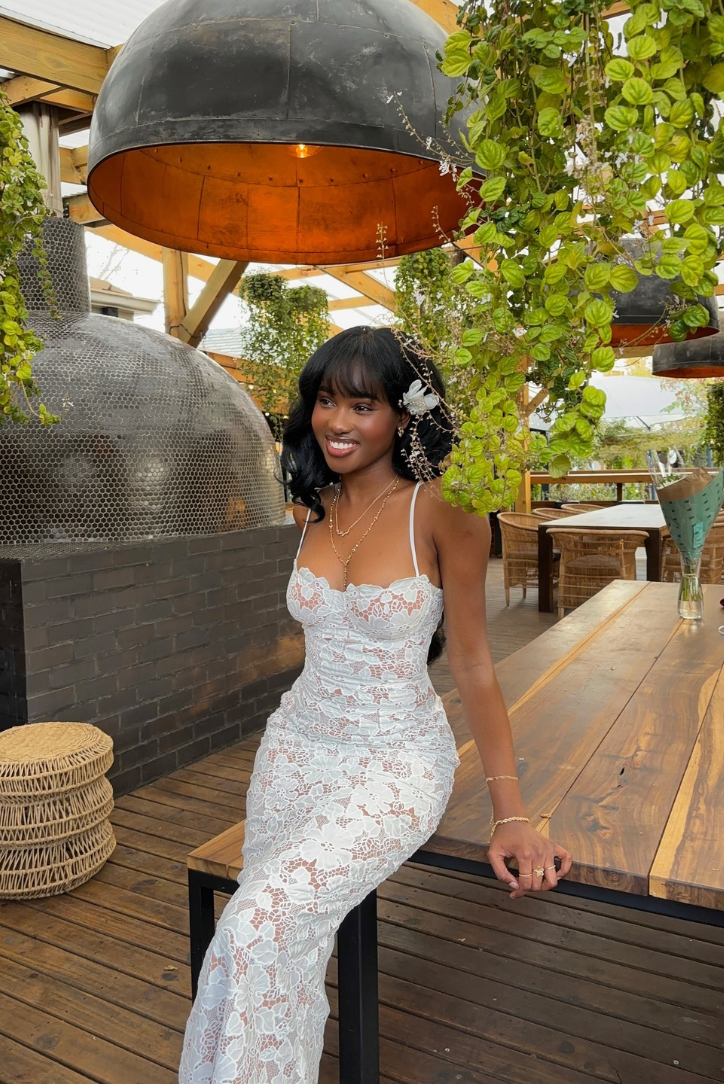Celeste™ | Lace Maxi Dress