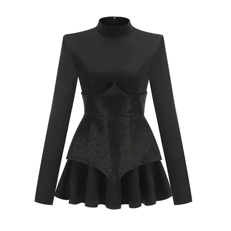 Zarae™ | Sequin Patchwork Mini Dress