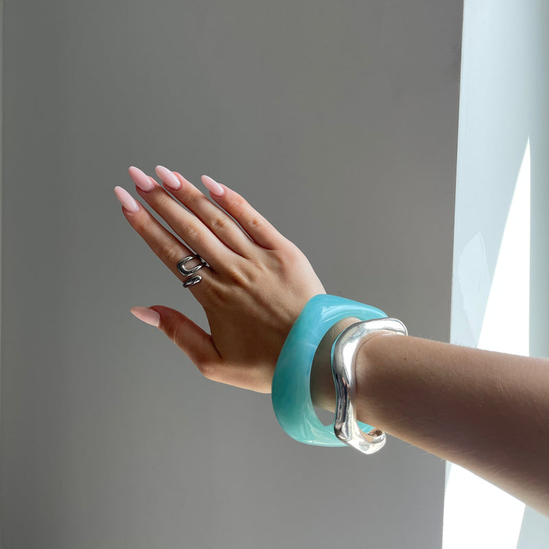 Vega™ | Adjustable Sculptural Silver Ring