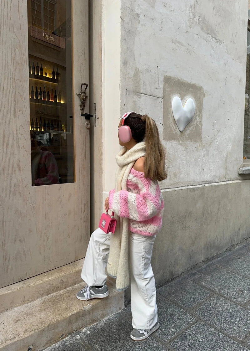 Isla™ | Classic Knit Sweater - Pink