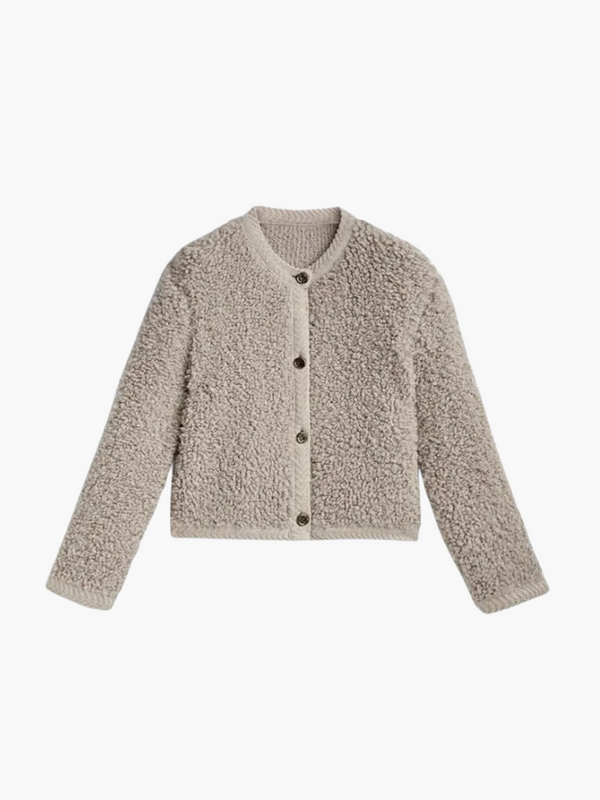 Elena™ | Luxe Teddy Cardigan