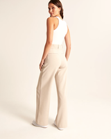 Noa™ | Beige Wide-Leg Trousers