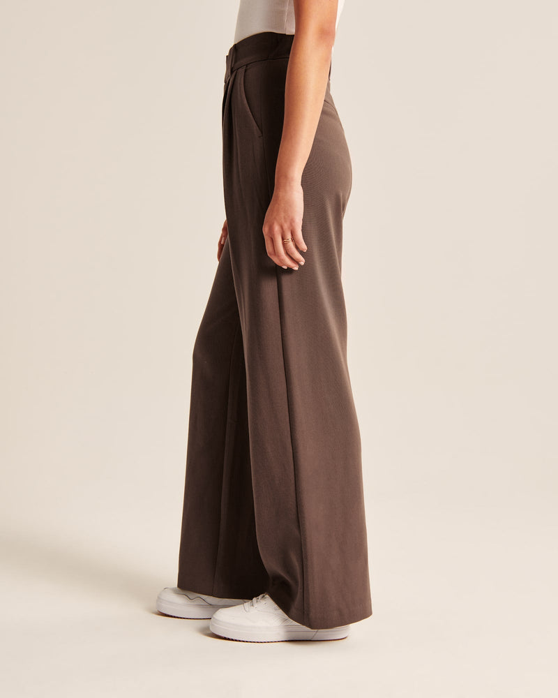 Noa™ | Mocha Wide-Leg Trousers
