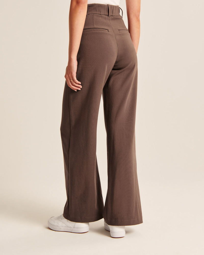 Noa™ | Mocha Wide-Leg Trousers