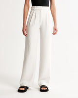 Noa™ | White Wide-Leg Trousers