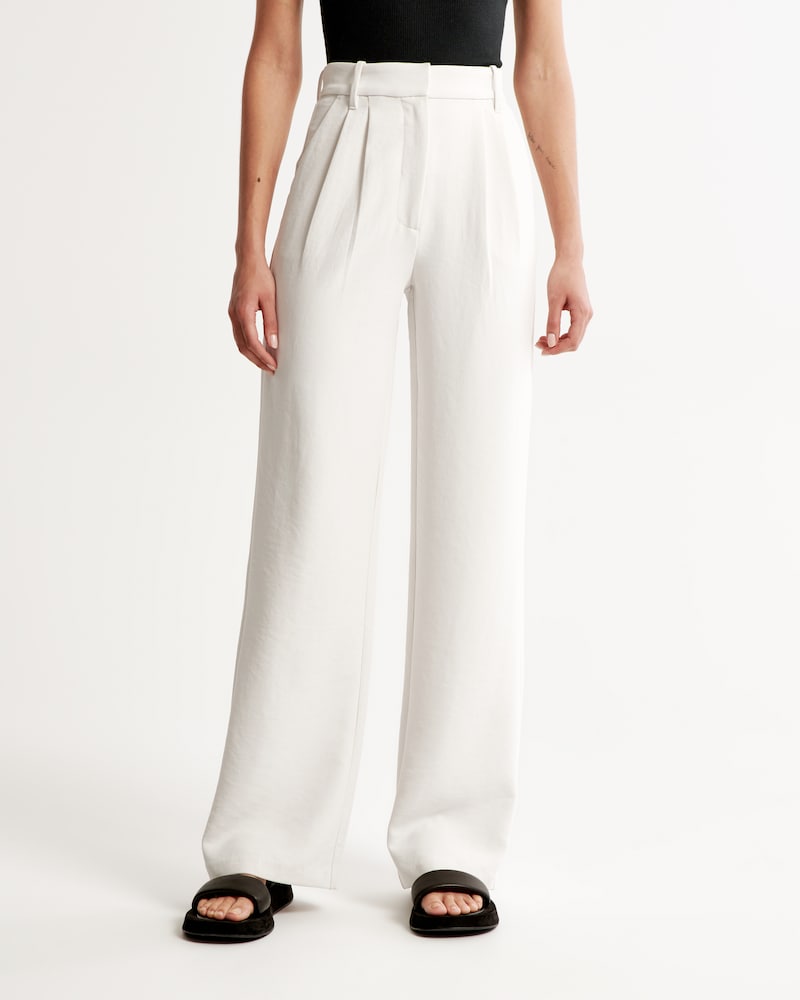 Noa™ | White Wide-Leg Trousers