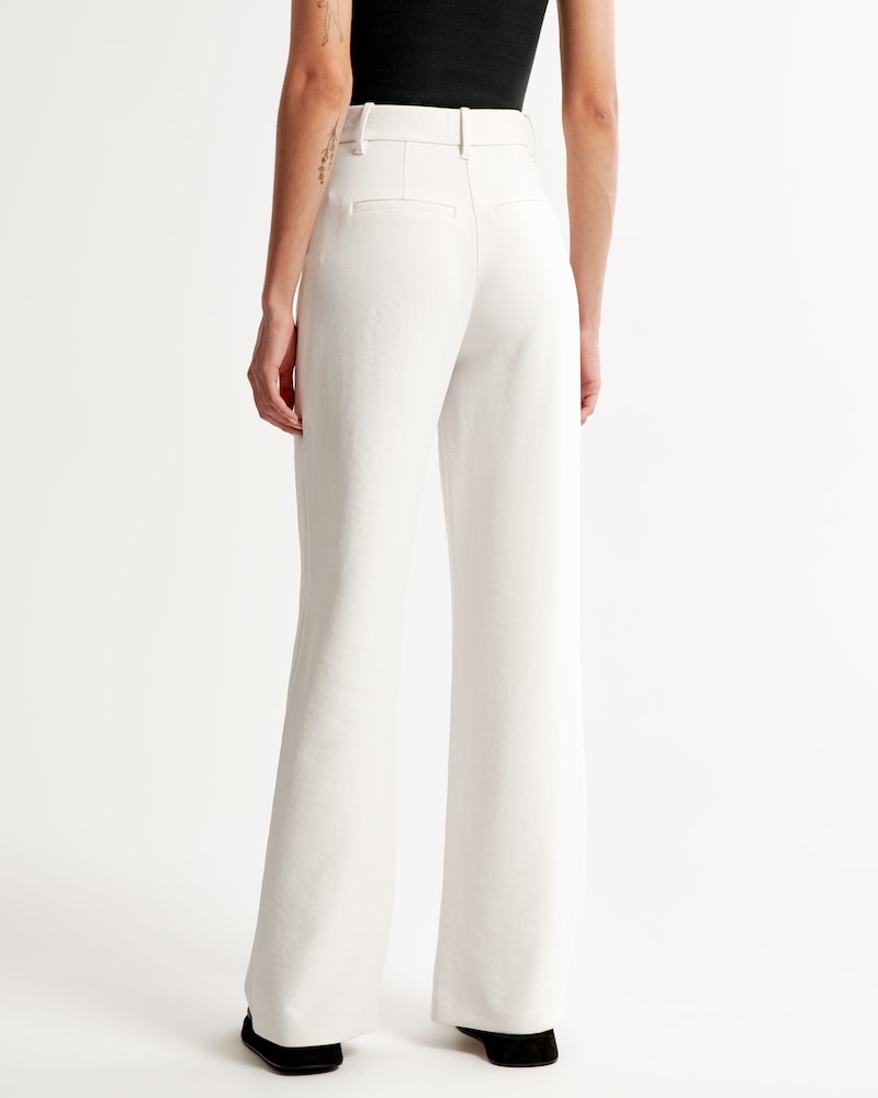 Noa™ | White Wide-Leg Trousers
