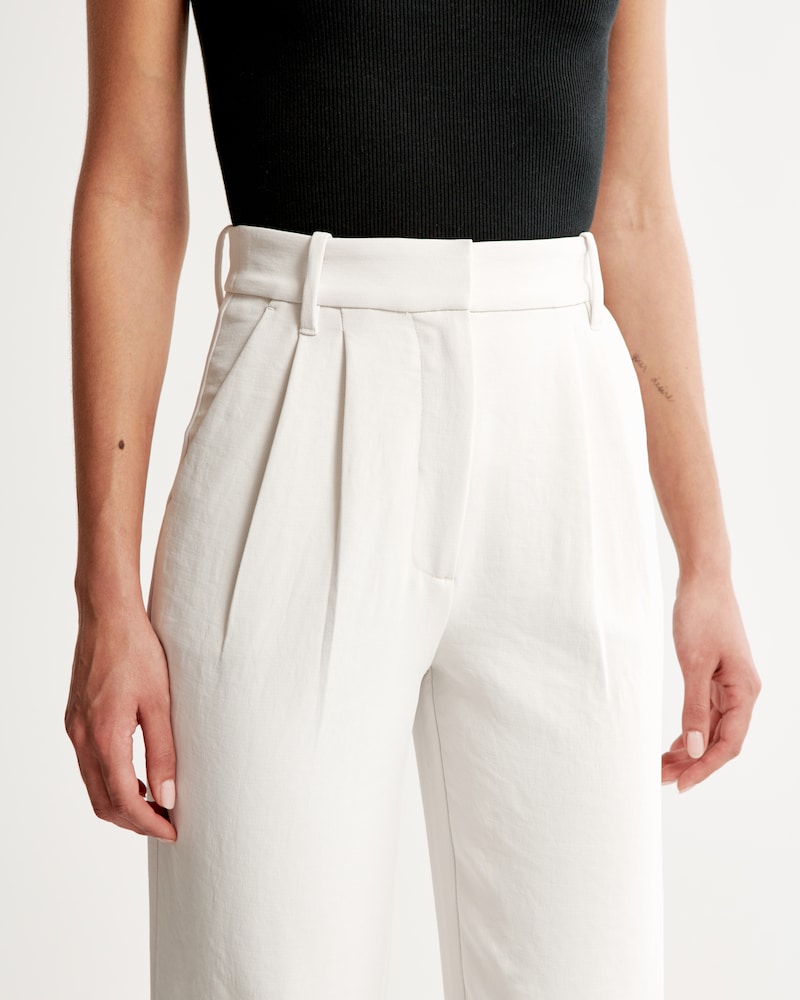 Noa™ | White Wide-Leg Trousers